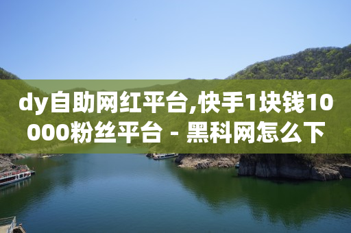 dy自助网红平台,快手1块钱10000粉丝平台 - 黑科网怎么下载软件安装 - 快手粉丝如何快速涨粉