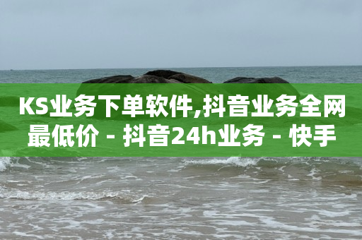 KS业务下单软件,抖音业务全网最低价 - 抖音24h业务 - 快手自助业务网