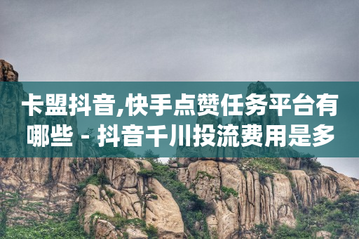 卡盟抖音,快手点赞任务平台有哪些 - 抖音千川投流费用是多少钱 - qq空间24小时下单平台领取体验号