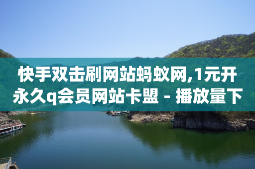 快手双击刷网站蚂蚁网,1元开永久q会员网站卡盟 - 播放量下单购买 - 快手抖音业务网站