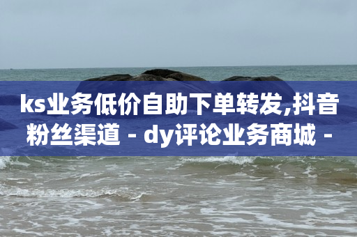 ks业务低价自助下单转发,抖音粉丝渠道 - dy评论业务商城 - 抖音如何涨精准粉