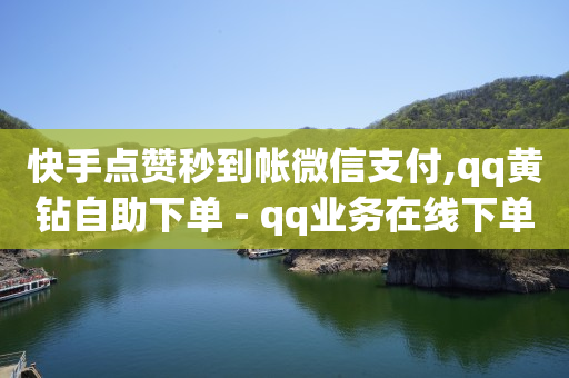 快手点赞秒到帐微信支付,qq黄钻自助下单 - qq业务在线下单 - DNF手游科技免费