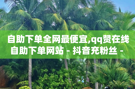 自助下单全网最便宜,qq赞在线自助下单网站 - 抖音充粉丝 - qq一毛钱10000赞