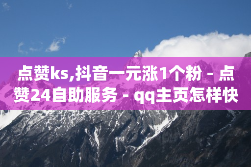 点赞ks,抖音一元涨1个粉 - 点赞24自助服务 - qq主页怎样快速获得大量的赞