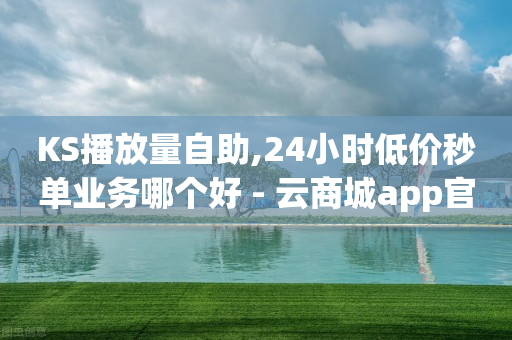 KS播放量自助,24小时低价秒单业务哪个好 - 云商城app官方正版下载 - 24小时自助点赞下单网站