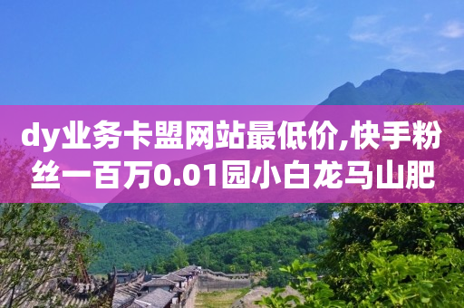 dy业务卡盟网站最低价,快手粉丝一百万0.01园小白龙马山肥大地房产装修网站 - 黑科技引流工具 - 网红商城在线下ks