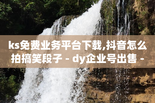 ks免费业务平台下载,抖音怎么拍搞笑段子 - dy企业号出售 - qq空间说说赞极速自助下单