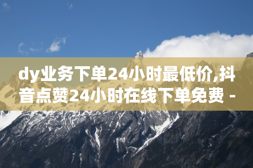 dy业务下单24小时最低价,抖音点赞24小时在线下单免费 - 卡盟第一手货源站 - qq点赞10000个