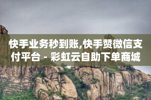 快手业务秒到账,快手赞微信支付平台 - 彩虹云自助下单商城 - qq说说浏览免费领取网站