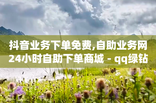 抖音业务下单免费,自助业务网24小时自助下单商城 - qq绿钻便宜充值网站 - 全网最低价24小时自助下单软件