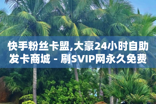 快手粉丝卡盟,大豪24小时自助发卡商城 - 刷SVIP网永久免费网站不封号 - 24小时自助下单直播间怎样弄