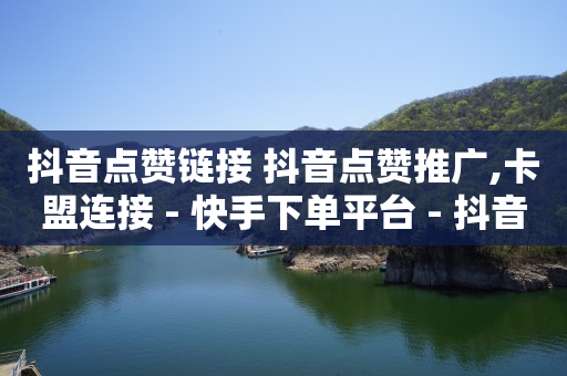 抖音点赞链接 抖音点赞推广,卡盟连接 - 快手下单平台 - 抖音评论赞网站上