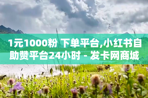 1元1000粉 下单平台,小红书自助赞平台24小时 - 发卡网商城 - 卡密代理系统