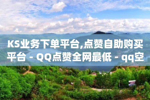 KS业务下单平台,点赞自助购买平台 - QQ点赞全网最低 - qq空间今日访客2点进去1