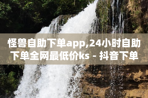 怪兽自助下单app,24小时自助下单全网最低价ks - 抖音下单自助平台 - dy点赞秒到账便宜