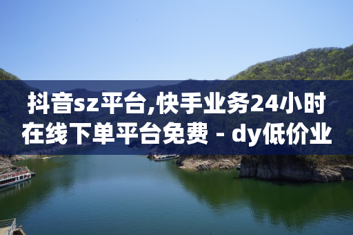 抖音sz平台,快手业务24小时在线下单平台免费 - dy低价业务平台 - 卡盟dy业务