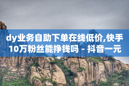 dy业务自助下单在线低价,快手10万粉丝能挣钱吗 - 抖音一元涨粉1000微信多少 - dy代刷喜喜网络科技