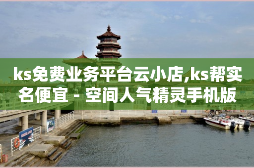 ks免费业务平台云小店,ks帮实名便宜 - 空间人气精灵手机版 - QQ空间破解器官网