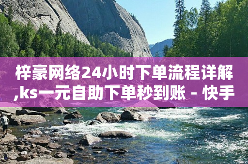 梓豪网络24小时下单流程详解,ks一元自助下单秒到账 - 快手点赞链接入口在哪里 - ks单真人粉丝